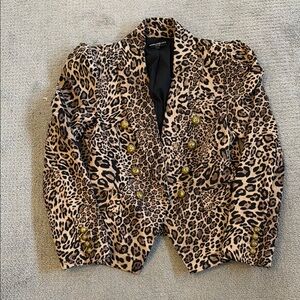 Generation Love Leopard Print Double-Breasted Women's Blazer.  IYKYK 😀